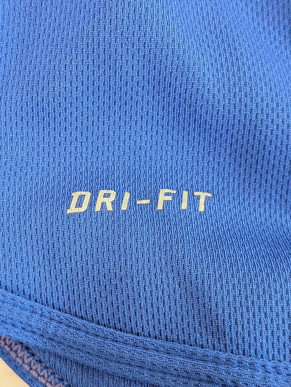 Nike Dri-FIT Royal Blue Long Sleeve Running Top Shirt Contrast Mesh Panel Gorp